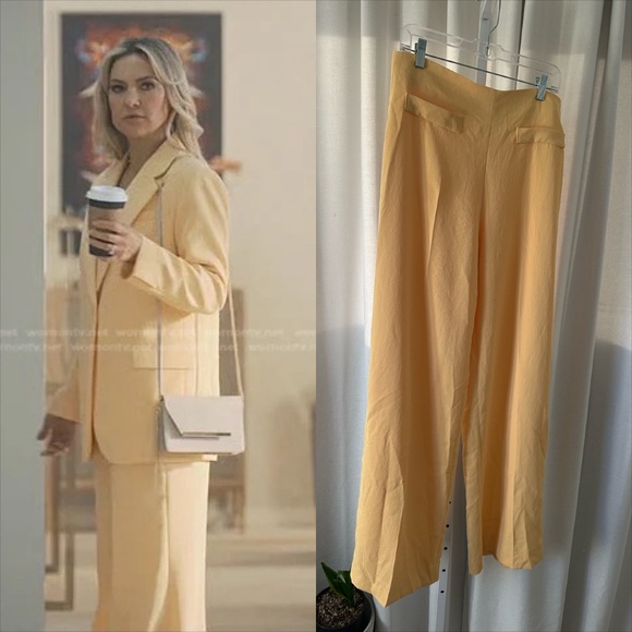 Sandro Ryanel yellow high waist trouser - Picture 1 of 11